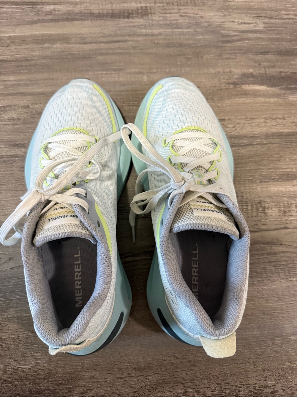 Merrell Morphlite Light Blue Athletic Running Shoes - Picture 7 of 8